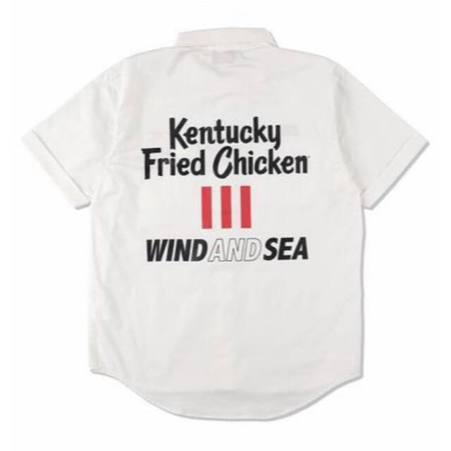 WIND AND SEA(ウィンダンシー)のWIND AND SEA × KFC WORK SHIRT Lサイズ White メンズのトップス(シャツ)の商品写真