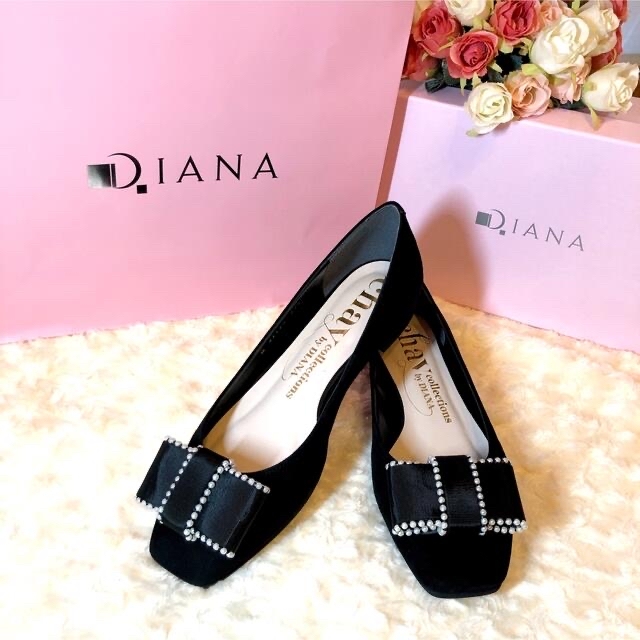 DIANA(ダイアナ)の【 期間限定✧*特別価格 】ダイアナ chay パールリボン フラットシューズ  レディースの靴/シューズ(ハイヒール/パンプス)の商品写真