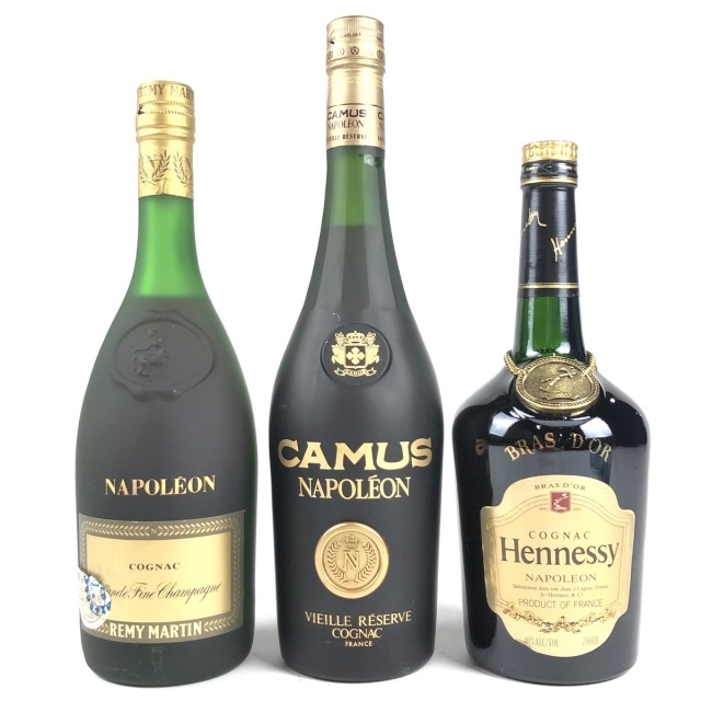 3本 REMY MARTIN CAMUS Hennessy コニャックの通販 by バイセル ラクマ店｜ラクマ