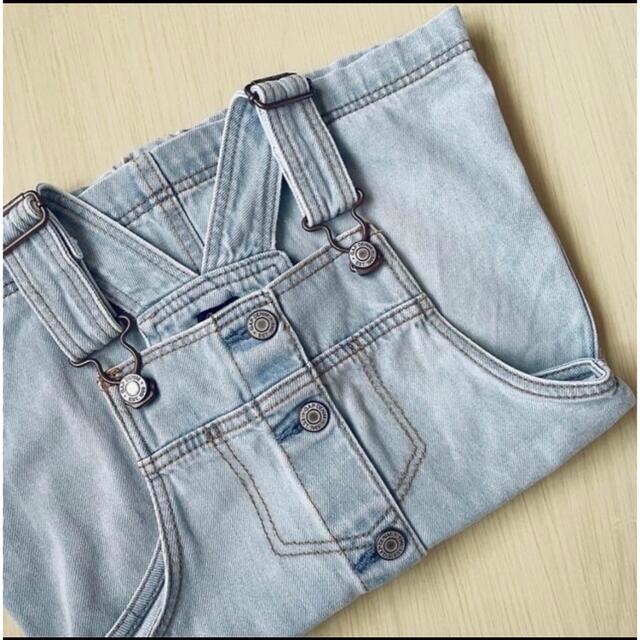 GAP Kids(ギャップキッズ)の【GAP DENIM】サロペットスカート キッズ/ベビー/マタニティのキッズ服女の子用(90cm~)(スカート)の商品写真