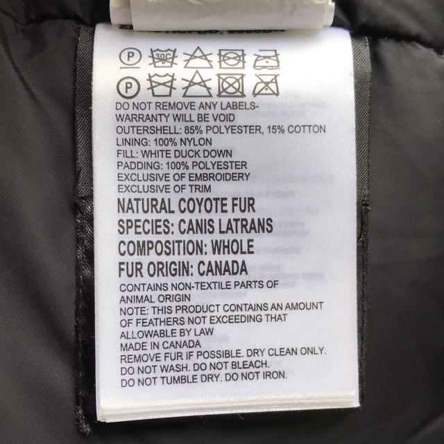 カナダグース ダウンコート サイズS - 黒