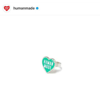 ヒューマンメイド(HUMAN MADE)のHUMAN MADE 2022SS HEART RING GREEN ×1(リング(指輪))