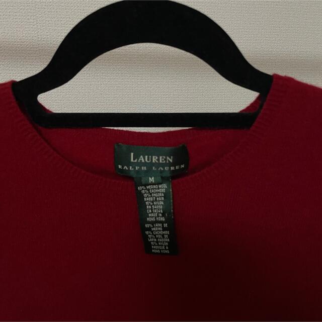 POLO RALPH LAUREN(ポロラルフローレン)のTシャツ 半袖ニット ラルフローレン 赤 古着 vintage レディースのトップス(Tシャツ(半袖/袖なし))の商品写真