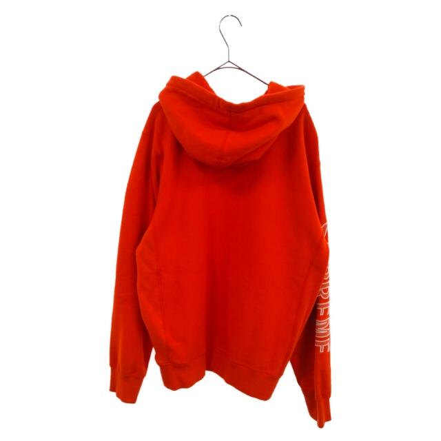 Supreme(シュプリーム)のSUPREME シュプリーム 18SS Sleeve Embroidery Hooded Sweatshirt スウェットパーカー オレンジ メンズのジャケット/アウター(ダッフルコート)の商品写真