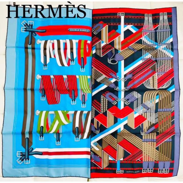 HERMES  スカーフ　カレ９０　Double Sangle