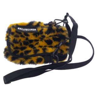 バレンシアガ(Balenciaga)のBALENCIAGA バレンシアガ Faux Fur Explorer Crossbody Leopard  レオパード柄ファーショルダーバッグ(バッグパック/リュック)