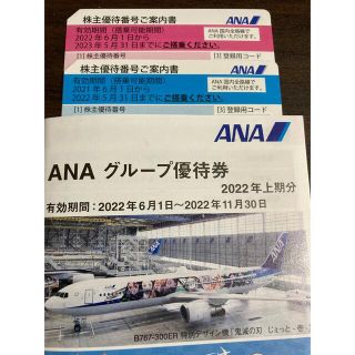 エーエヌエー(ゼンニッポンクウユ)(ANA(全日本空輸))のANA株主優待券2枚(ショッピング)