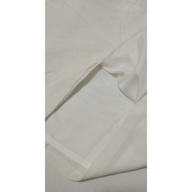 美品　ホワイト　ハイウエスト　デザイン　ロングスカート レディースのスカート(ロングスカート)の商品写真