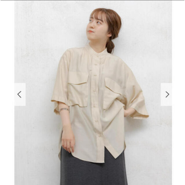 URBAN RESEARCH(アーバンリサーチ)のlatto pocket blouse【お値下げ中】 レディースのトップス(シャツ/ブラウス(半袖/袖なし))の商品写真