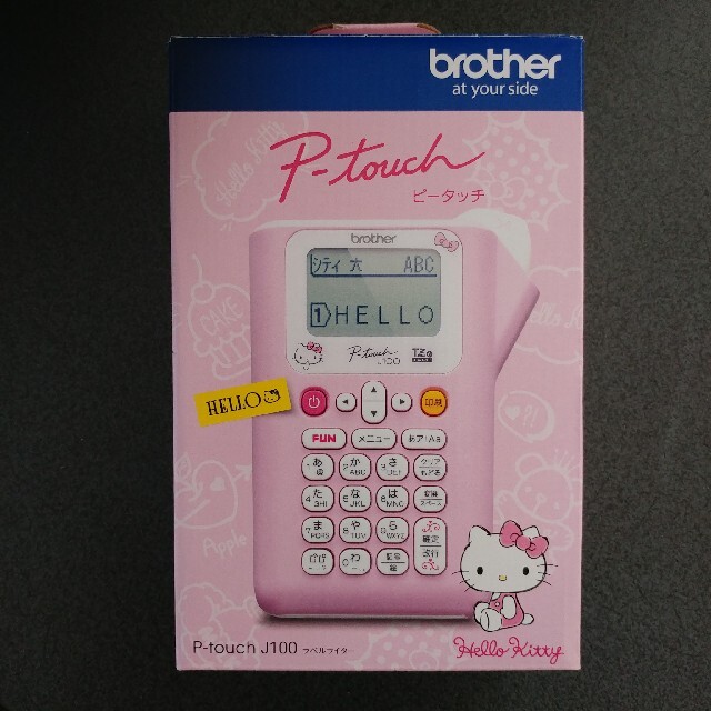 ラベルライター ピータッチ P-TOUCH ハローキティ PT-J100KTP