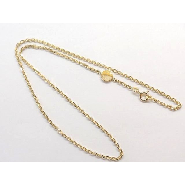 エルメス チェーン ネックレス □ K18 YG イエローゴールド 6.8g