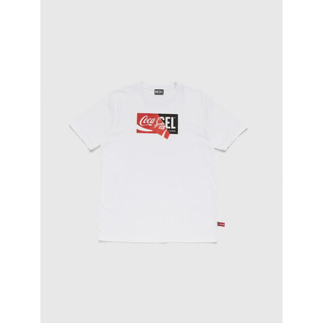 メンズDIESEL Tシャツ Coca-Cola コカコーラ コラボ ホワイト XS