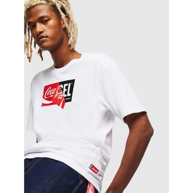 DIESEL Tシャツ Coca-Cola コカコーラ コラボ ホワイト XS