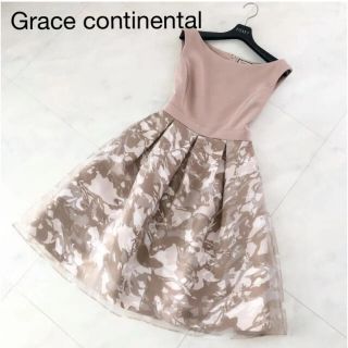 グレースコンチネンタル(GRACE CONTINENTAL)の美品♡ダイアグラム　グレースコンチネンタル　(ひざ丈ワンピース)