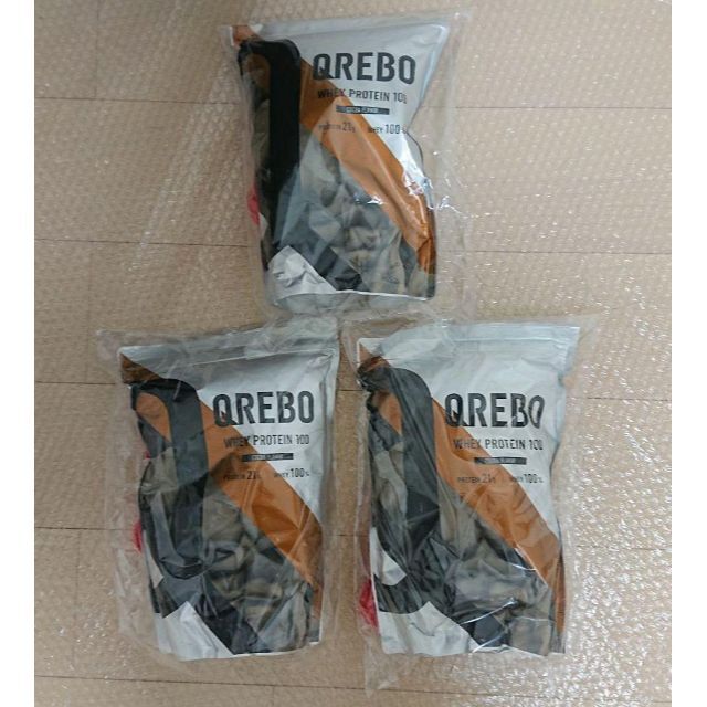 【新品未開封】QREBO クレボ ホエイプロテイン 1kg ×3袋  ココア