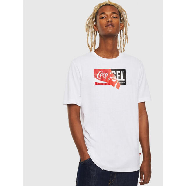 DIESEL Tシャツ Coca-Cola コカコーラ コラボ ホワイト XL