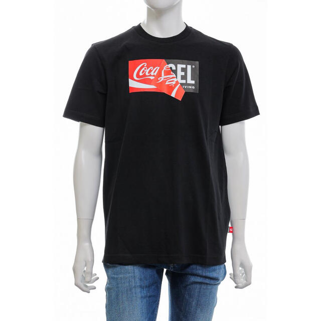 DIESEL Tシャツ Coca-Cola コカコーラ コラボ ロゴ　ブラックL