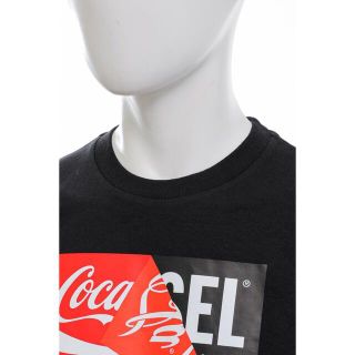 DIESEL Tシャツ Coca-Cola コカコーラ コラボ ロゴ　ブラックL