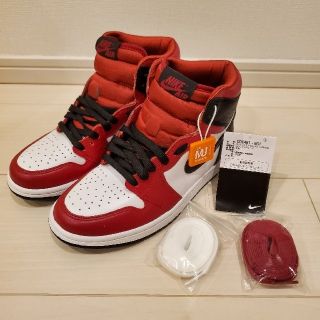 ナイキ(NIKE)のNIKE WMNS AIR JORDAN 1 HIGH SATIN RED(スニーカー)