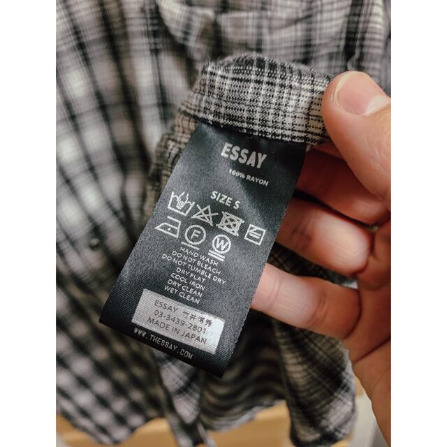 essay dolman slant shirt シャツ　ネルシャツ