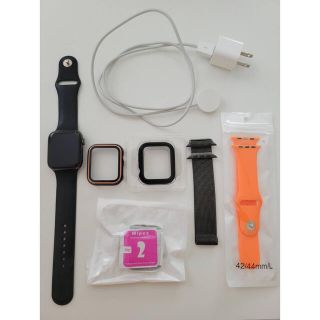 アップルウォッチ(Apple Watch)のApple Watch SE 44mm GPSモデル 付属品多数(腕時計(デジタル))