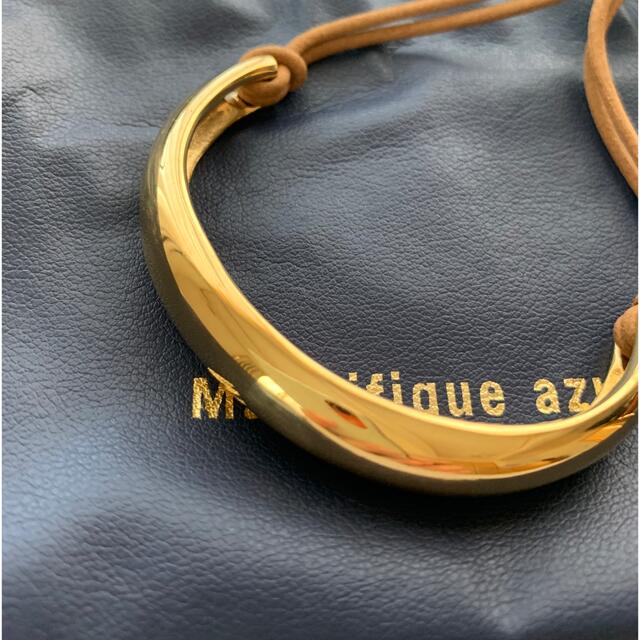 DEUXIEME CLASSE(ドゥーズィエムクラス)のマニフィーク アジューC GOLD LEATHER ブレスレット レディースのアクセサリー(ブレスレット/バングル)の商品写真