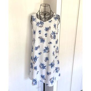 ミッシュマッシュ(MISCH MASCH)の新品　ミッシュマッシュ　ボタニカル　花柄　ノースリーブワンピース(ひざ丈ワンピース)