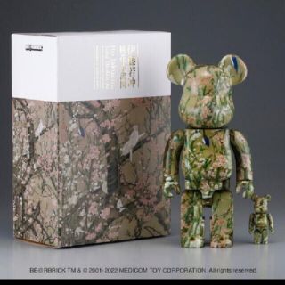 BE@RBRICK 伊藤若冲「桃花小禽図」100%&400%(その他)