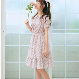 アンクルージュ(Ank Rouge)のAnk Rouge PetitFloral ワンピース(ひざ丈ワンピース)