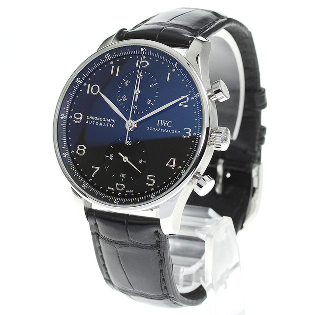 ベルト訳あり☆【IWC SCHAFFHAUSEN】IWC ポルトギーゼ クロノグラフ IW371438 自動巻き メンズ_696905【ev10】