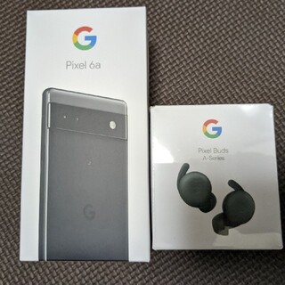 Google Pixel 6a Charcoal 特典：Buds ＆ ケース付