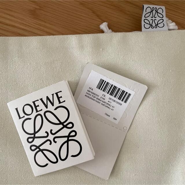 LOEWE スニーカー ロエベ　アナグラム　ジャカード＆カーフ　EU41