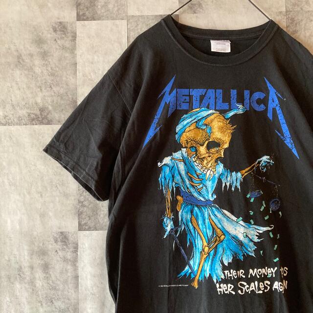 90sヴィンテージ Metallica メタリカ バンドtシャツ pushead - Tシャツ