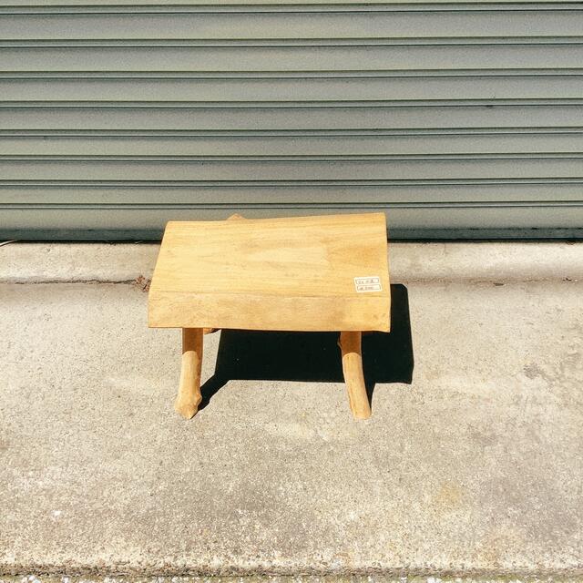 天然楠木(クスノキ)ベンチ/子供用椅子/机/ベンチ
