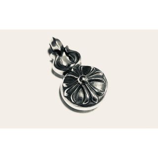 クロムハーツ(Chrome Hearts)のクロムハーツ ラージ クロスボールペンダント＆レザーブレイド ボローチップ(ネックレス)