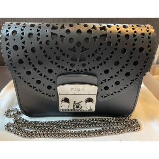 フルラ(Furla)のフルラ　メトロポリス　レースカット　ブラック 黒(ショルダーバッグ)