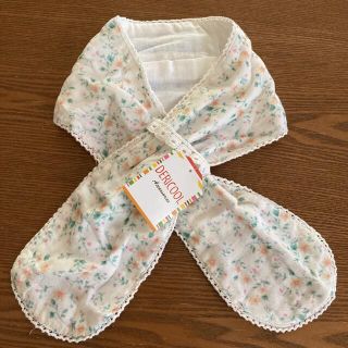 新品タグ付　アイススカーフ　保冷剤付　小花柄　レース+ガーゼ(バンダナ/スカーフ)