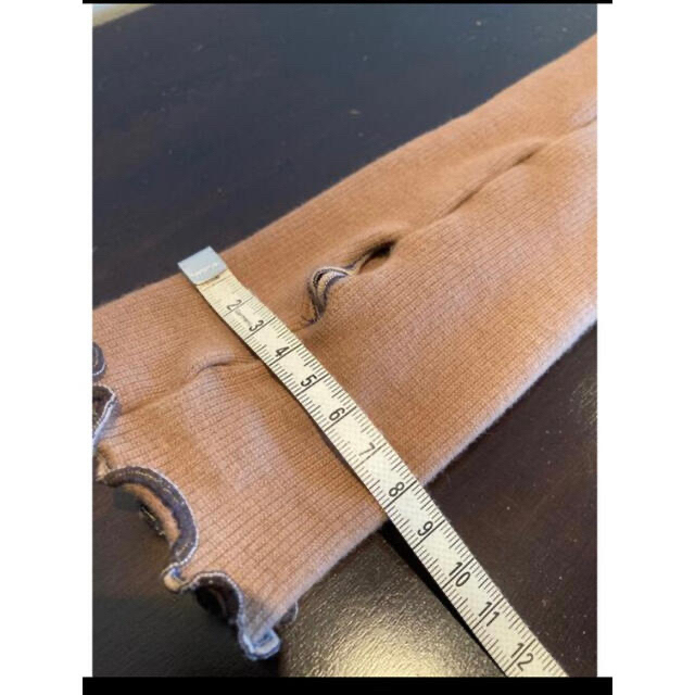 【新品】アームカバー・指ぬき付き・ロング ・綿95%・日本製 レディースのファッション小物(手袋)の商品写真
