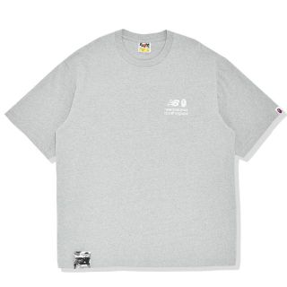 アベイシングエイプ(A BATHING APE)のBAPE X NEW BALANCE Tシャツ GRAY グレー M(Tシャツ/カットソー(半袖/袖なし))