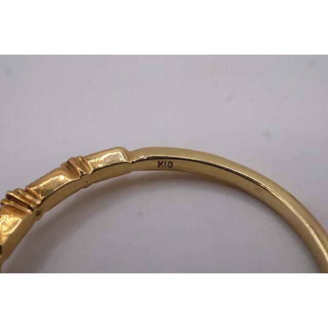 パライバトルマリン ダイヤモンド リング ② 指輪 K18 18金 12号 レディースのアクセサリー(リング(指輪))の商品写真