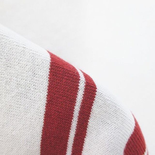 CUBE SUGAR(キューブシュガー)のキューブシュガー CUBE SUGAR 七分袖 Tシャツ カットソー M 赤 綿 レディースのトップス(その他)の商品写真