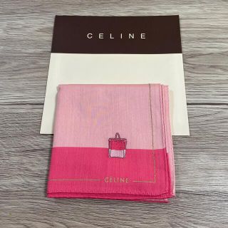 セリーヌ(celine)のセリーヌハンカチ刺繍バッグピンク②(ハンカチ)