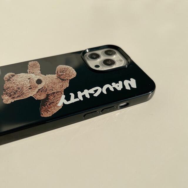 クマ　ブラック　BEAR  シンプル　可愛い　iPhone11ProMaxケース スマホ/家電/カメラのスマホアクセサリー(iPhoneケース)の商品写真