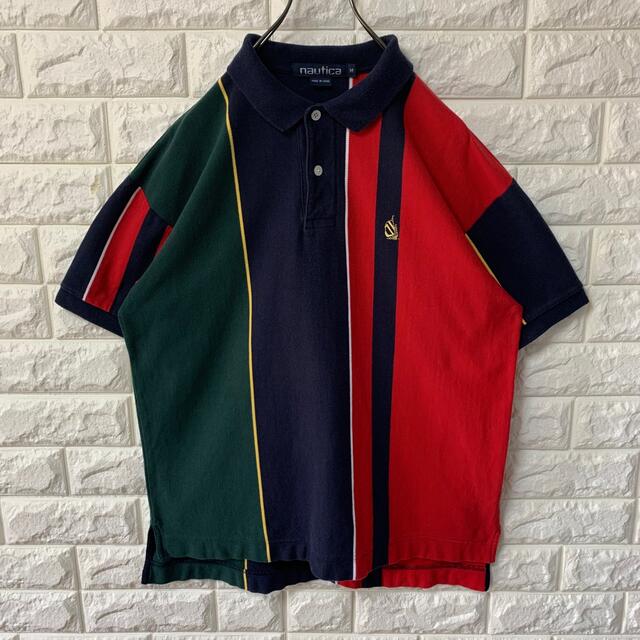 NAUTICA(ノーティカ)の【NAUTICA】ノーティカ 90s ポロシャツ クレイジーパターン メンズのトップス(ポロシャツ)の商品写真