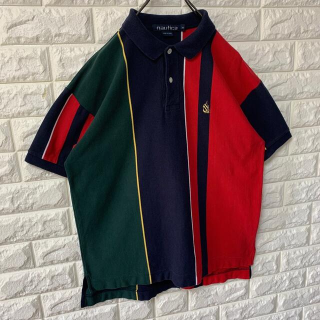 NAUTICA(ノーティカ)の【NAUTICA】ノーティカ 90s ポロシャツ クレイジーパターン メンズのトップス(ポロシャツ)の商品写真