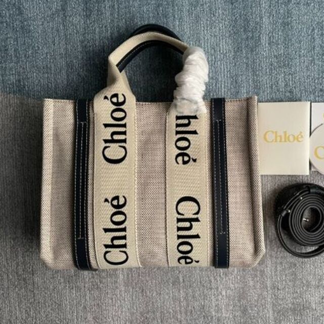 Chloe クロエ ストラップ付き“WOODY”スモールトートバッグ | www