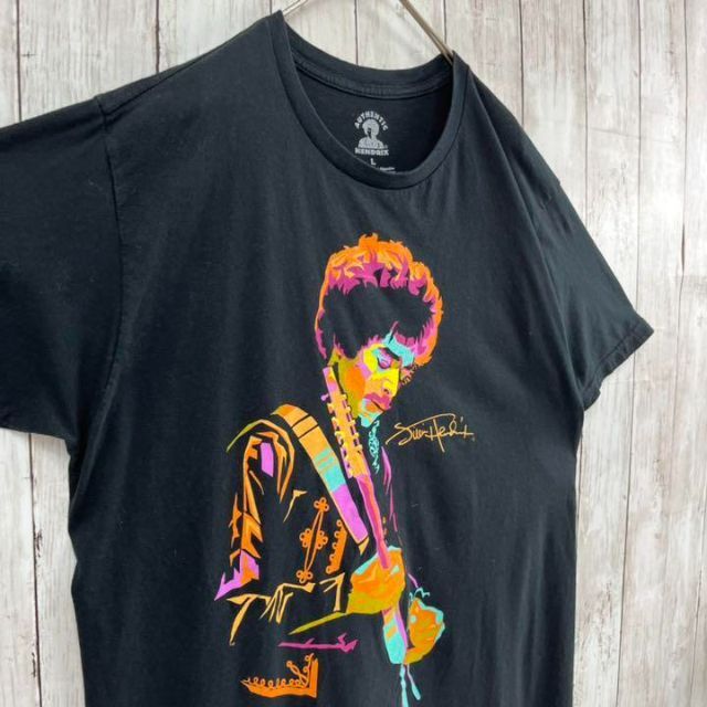ミュージックTシャツJIMI HENDRIXジミヘンドリックスオーバーサイズ黒L