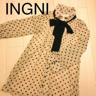 イング(INGNI)のINGNI♡ドットワンピース(ひざ丈ワンピース)