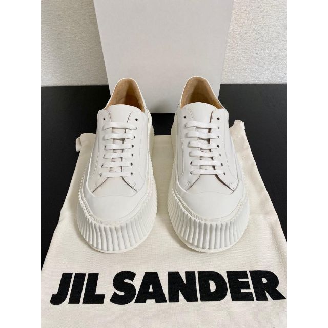 【正規品保証】JILSANDER ジルサンダー プラットフォームスニーカー 白