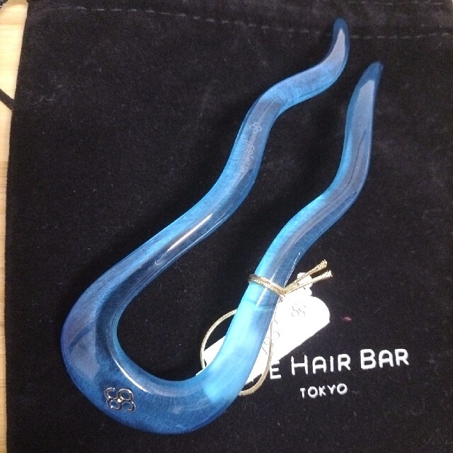 新品　コレットマルーフ　ウェービーヘアピン　ヘアピン　青　スティック　ブルー